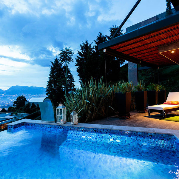 Fosfo Delphinus Glass Mosaic Pool Tile