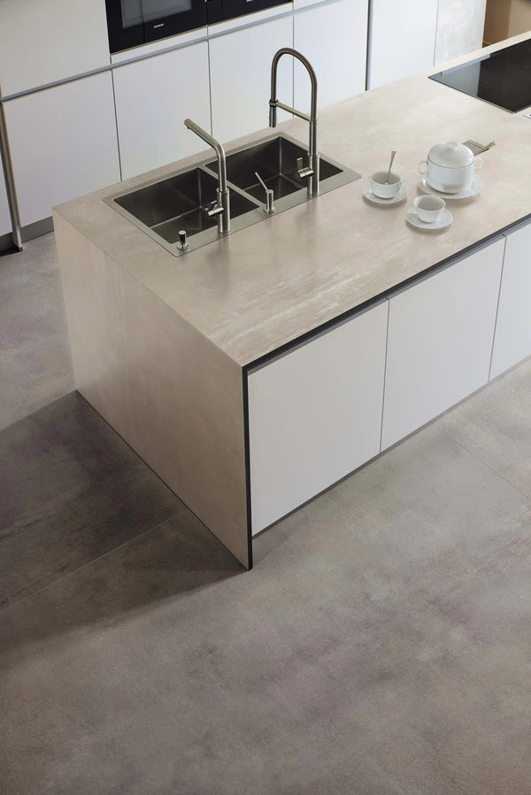 Venetian Concrete Ivory Full Bodied Italian Porcelain