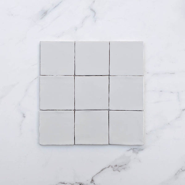 White Moroccan Ceramic 100x100