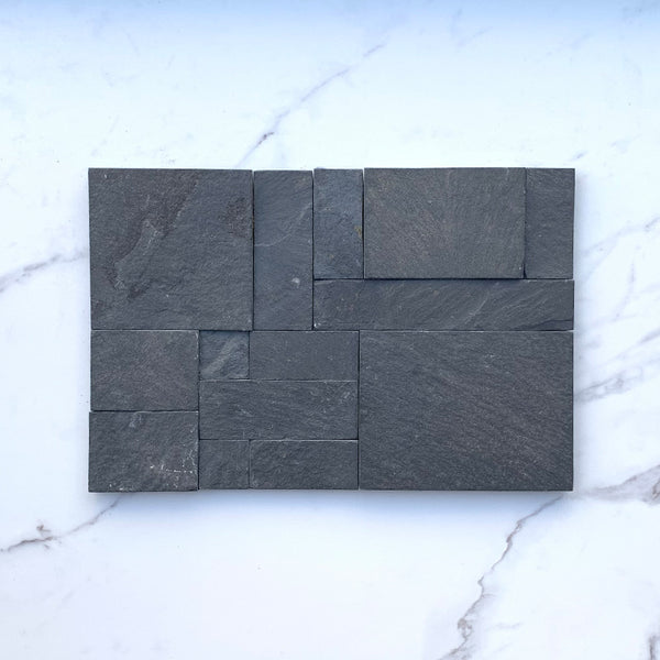 Modular Black Quartzite Cladding