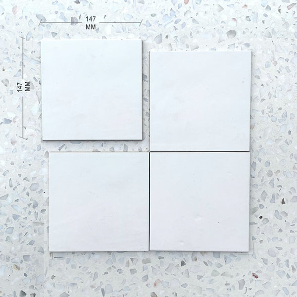 White 147x147 Spanish Porcelain