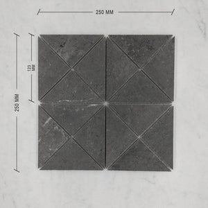 Windmill Dark Grey Porcelain Mosaic + DIM
