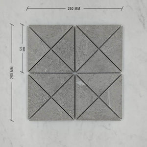 Windmill Med Grey Porcelain Mosaic + DIM