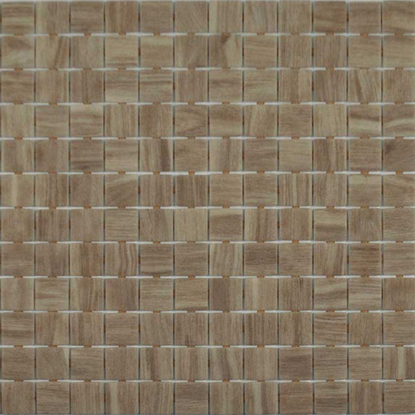 Zen Oak Glass Mosaic Pool Tile