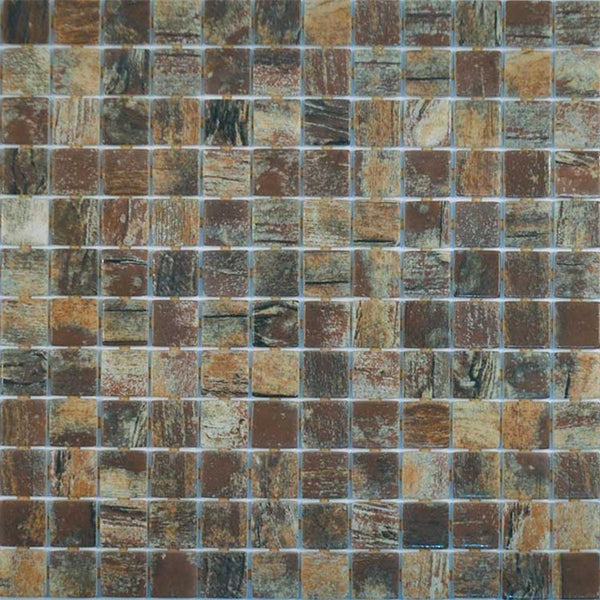 Zen Rustic Glass Mosaic Pool Tile