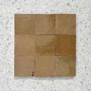 Morocco Caramel Handmade Zellige 100x100 - Stone and Tile Projects 