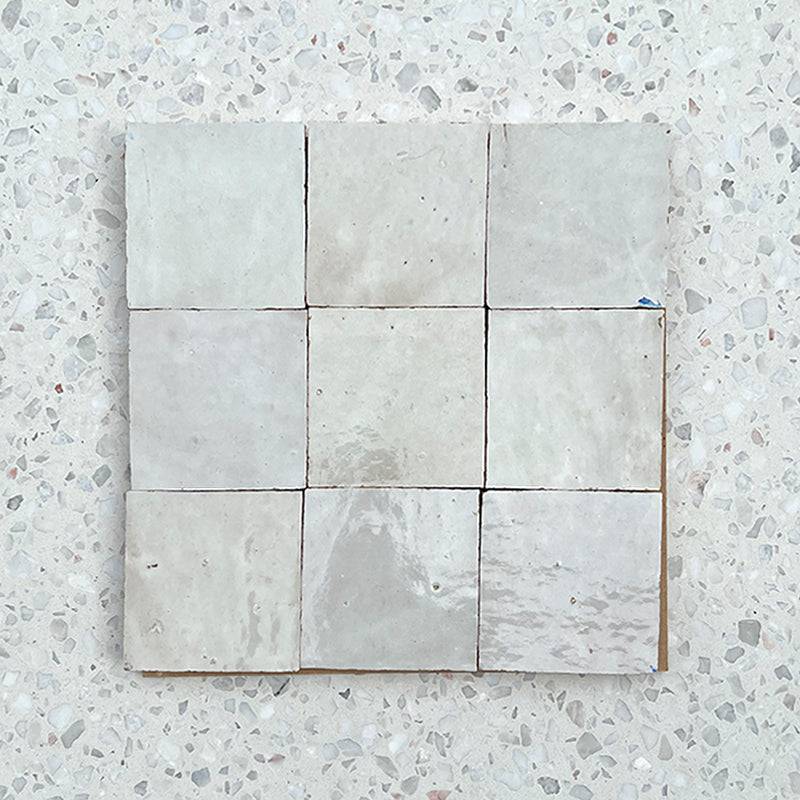 Morocco White Handmade Zellige 100x100 Buy Ceramic Tiles Australia Stone and Tile Projects