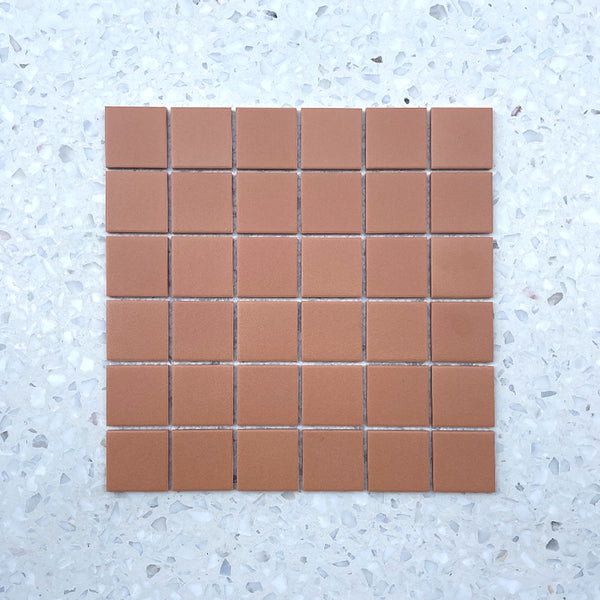 Cagliari Terracotta Full Bodied Porcelain Mosaic