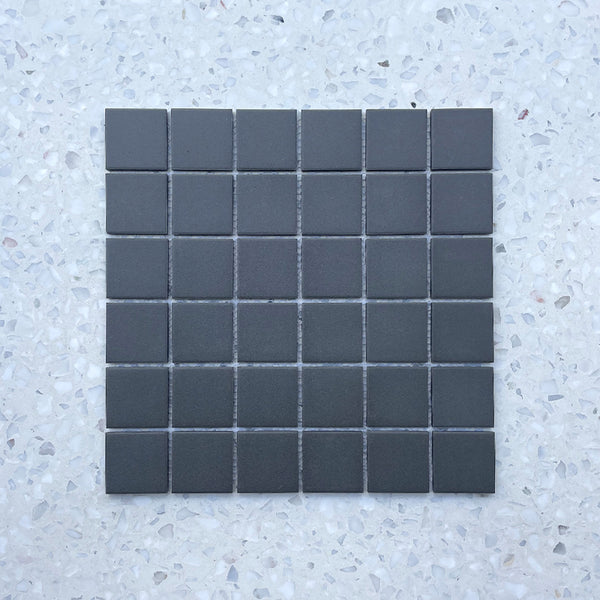 Cagliari Dark Grey Full Bodied Porcelain Mosaic