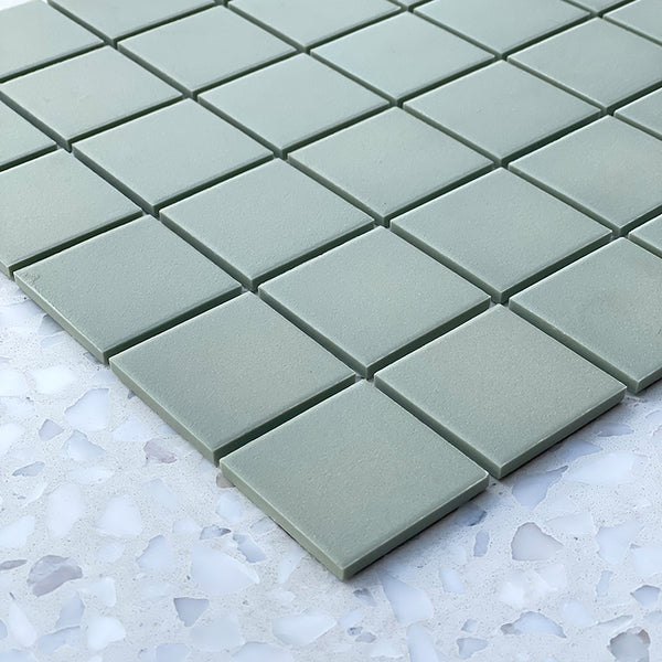 Cagliari Mint Full Bodied Porcelain Mosaic