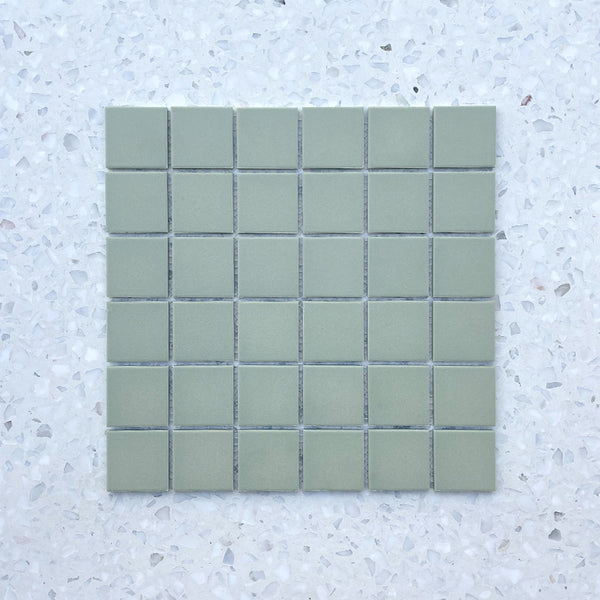 Cagliari Mint Full Bodied Porcelain Mosaic