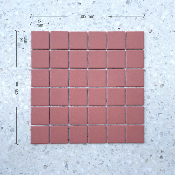 Cagliari Pink Full Bodied Porcelain Mosaic