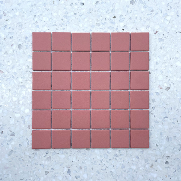 Cagliari Pink Full Bodied Porcelain Mosaic