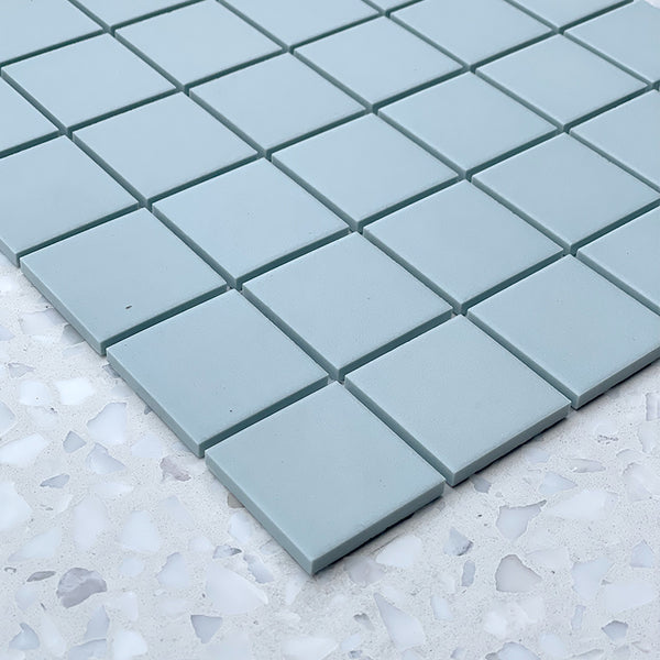 Cagliari Sky Blue Full Bodied Porcelain Mosaic