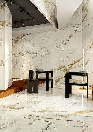 Calacatta Borghini Gold Italian Porcelain