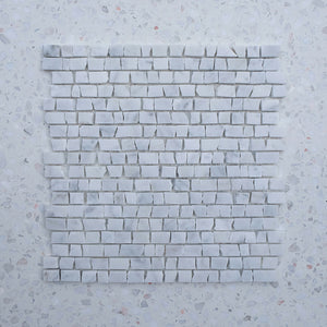 Carrara Bianco Mini Brick Marble Mosaic