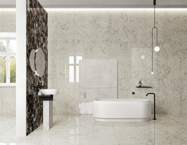 Ceppo Bianco Vitrified Italian Porcelain