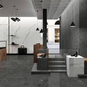 Ceppo Nero Vitrified Italian Porcelain - Stone and Tile Projects 