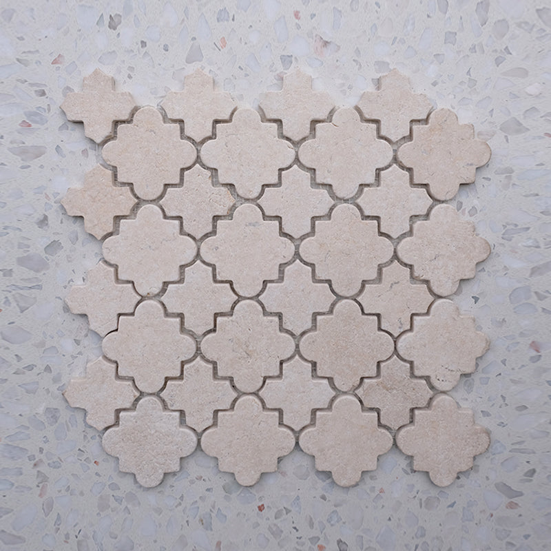 Cairo White Sand Alhambra Mosaic