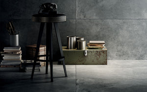 Leather Luxe Anthracite Italian Porcelain