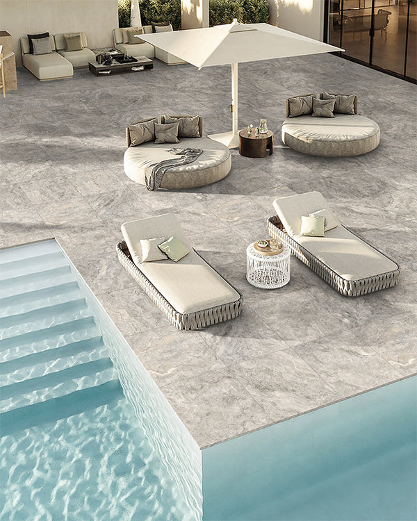 Livorno Travertine Sterling Porcelain