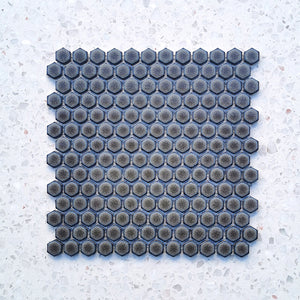 Mini Steel Hexagon Mosaic