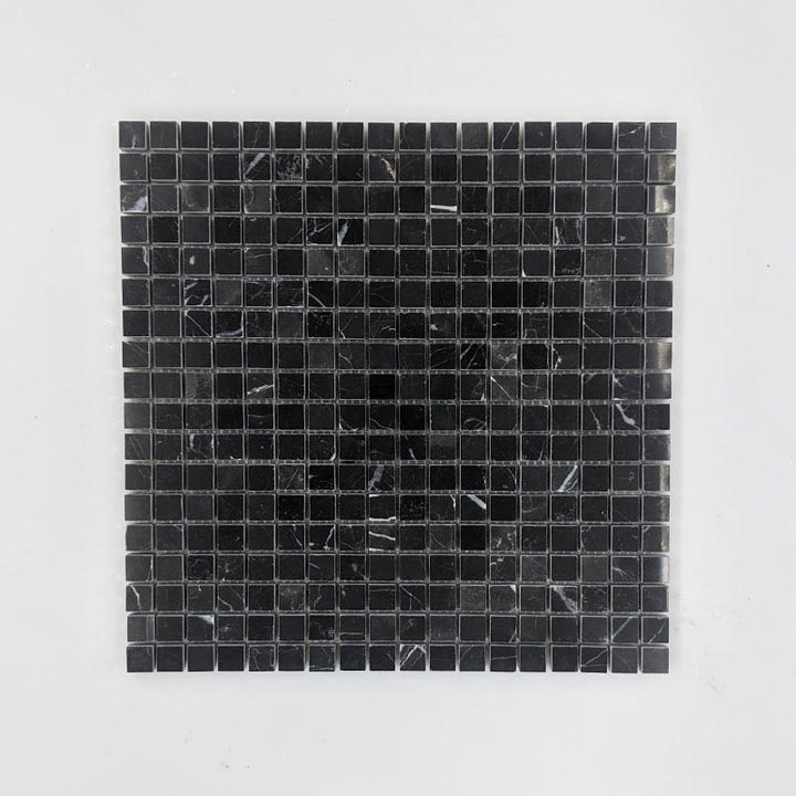 nero marquina marble mosaic