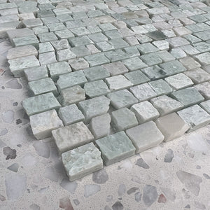 Paradiso Green Mini Bricks Marble Mosaic