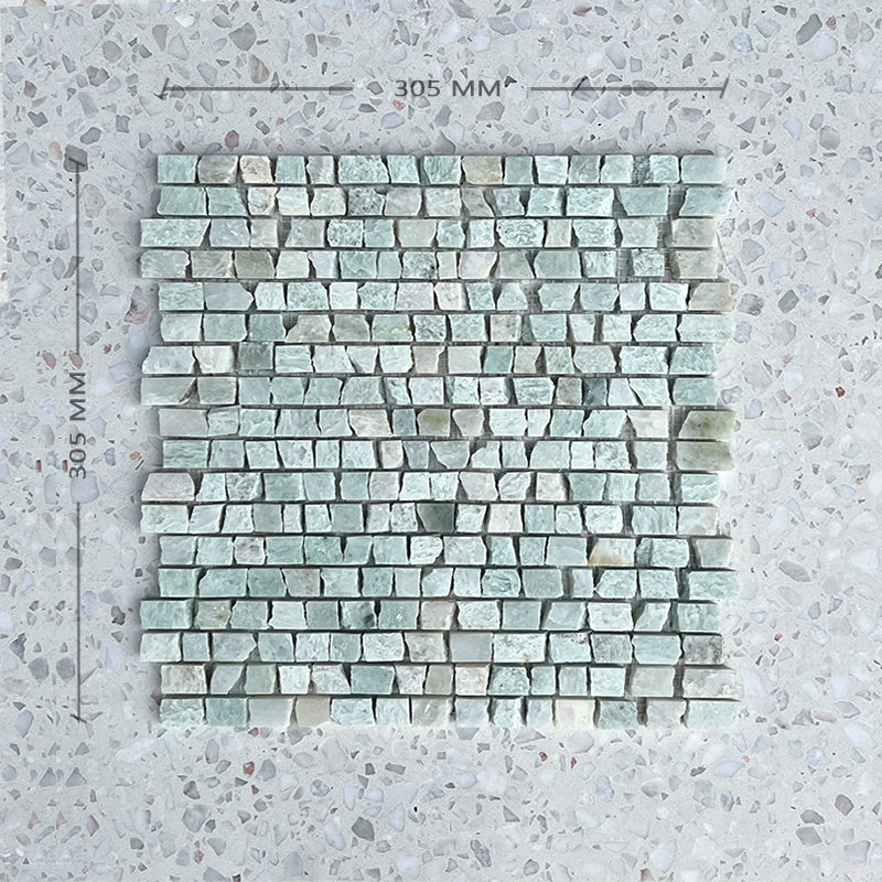 Paradiso Green Mini Bricks Marble Mosaic