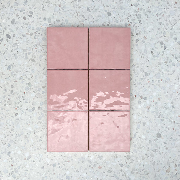 Cass Blush Pink Handmade Ceramic 120x120