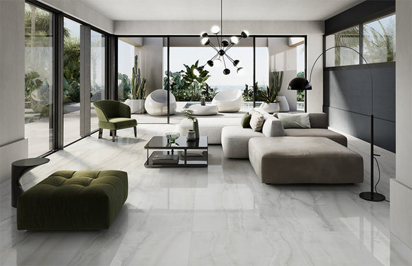 Silk Bianco Pearl Italian Porcelain