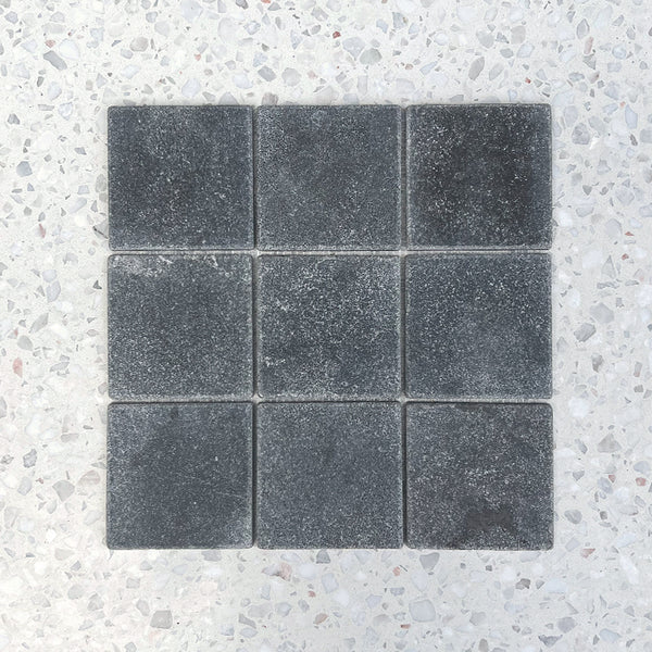 Square Cemento Black Marble Mosaic