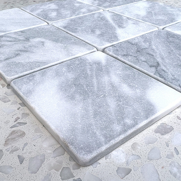 Square Carrara Marble Mosaic