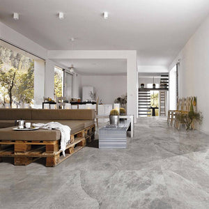 Tundra Blue Rectified Porcelain - Stone and Tile Projects 
